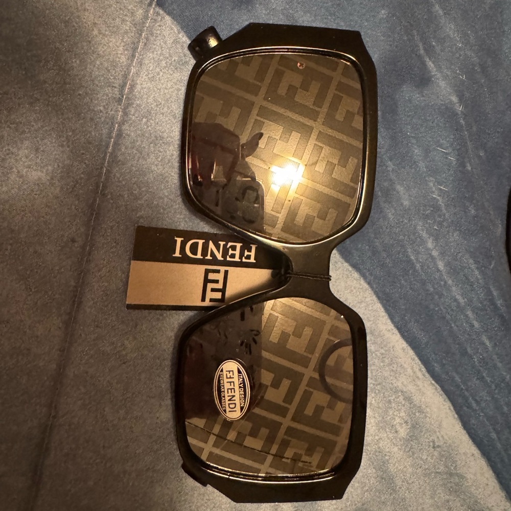 Fendi Black Patterned Sunglasses